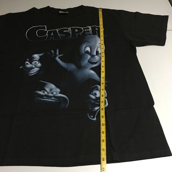 Casper The Friendly Ghost Movie Promo All Over Print AOP T-Shirt XL Black - Picture 5 of 5